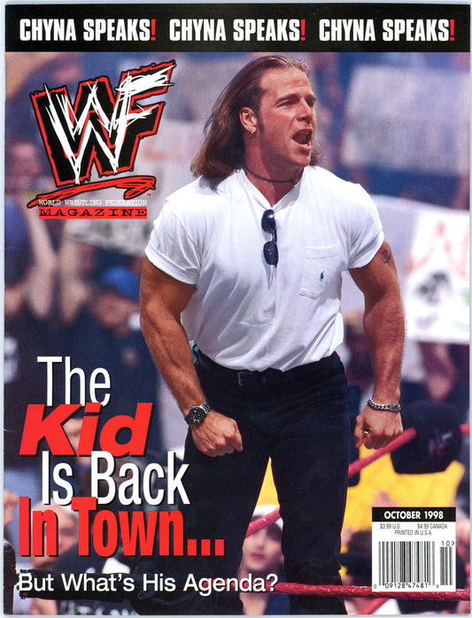 WWF WWE Vintage Wrestling Magazine (October 1998) Shawn Michaels Cover