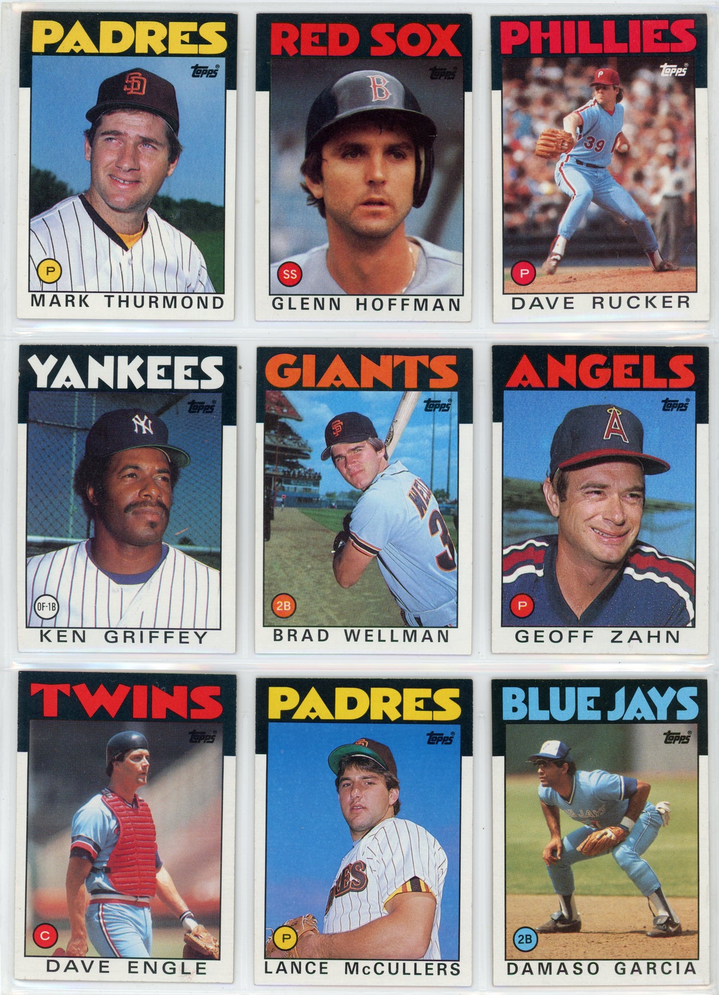 1986 Topps MLB Baseball Complete Set (792 Cards)