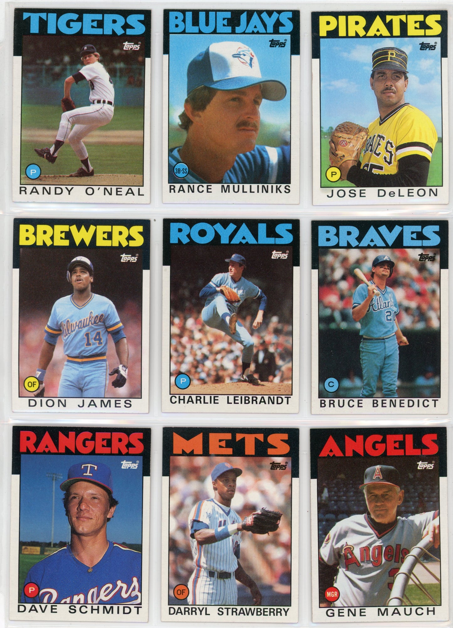 1986 Topps MLB Baseball Complete Set (792 Cards)