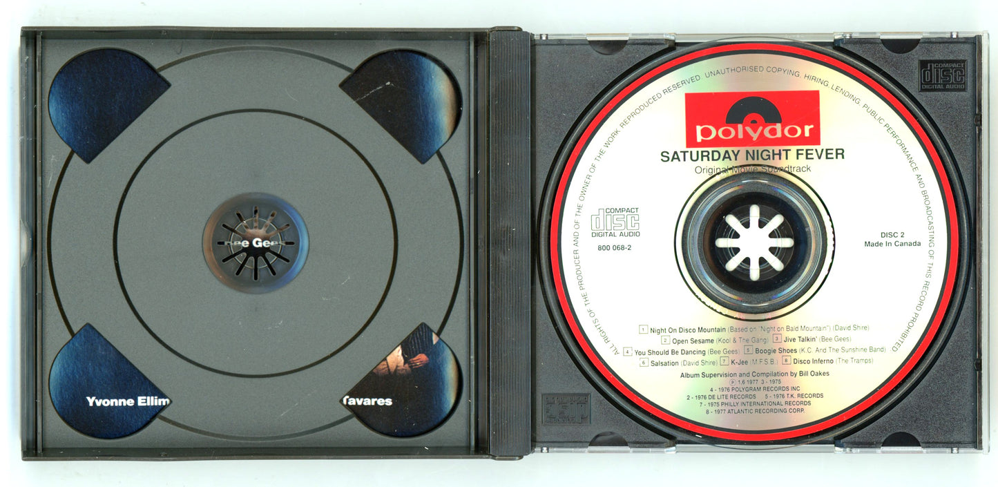 Saturday Night Fever (1977) Motion Picture Soundtrack Vintage CD 2-Disc Set