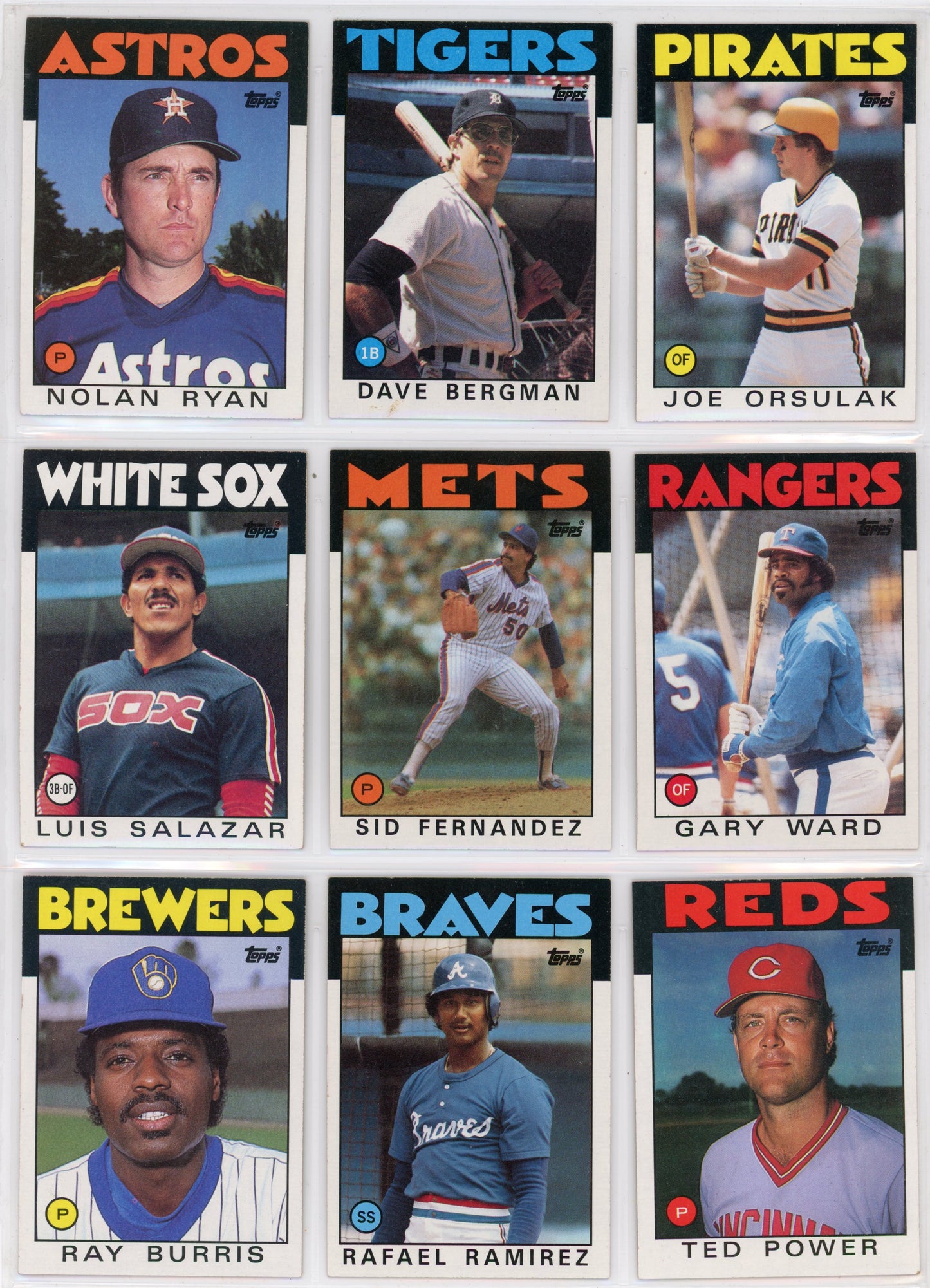 1986 Topps MLB Baseball Complete Set (792 Cards)