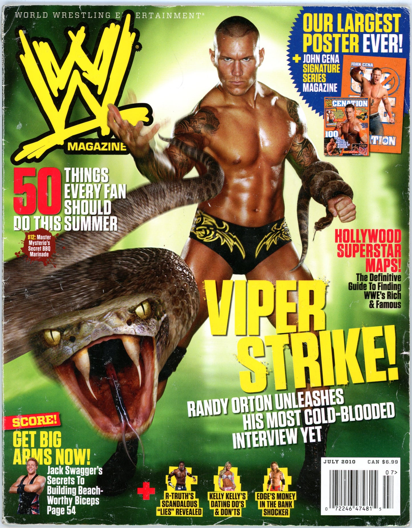 WWE Wrestling Magazine (July 2010) Randy Orton Cover