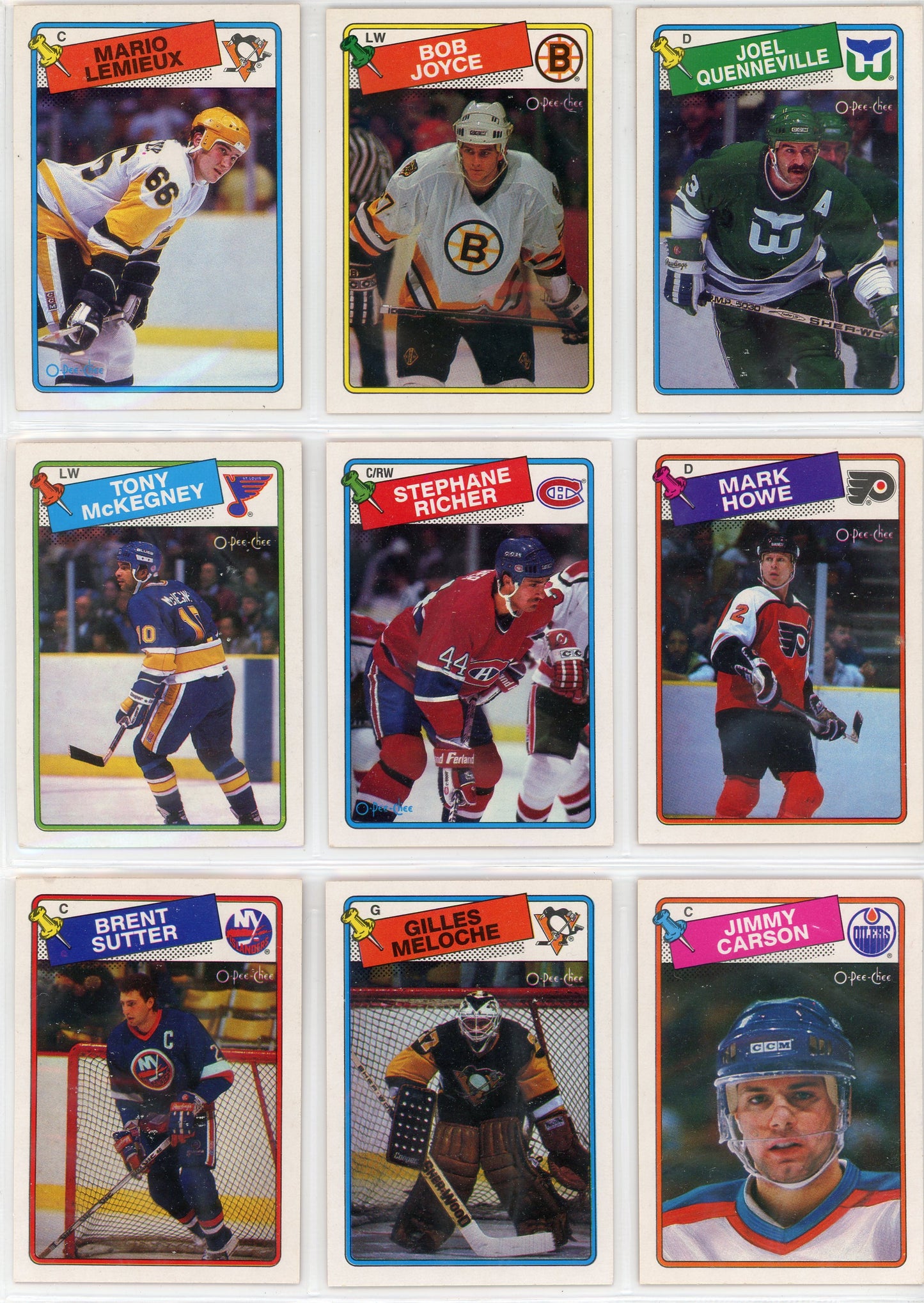 1988/89 OPC O-Pee-Chee Vintage Hockey Complete Set (264 Cards) Brett Hull Rookie