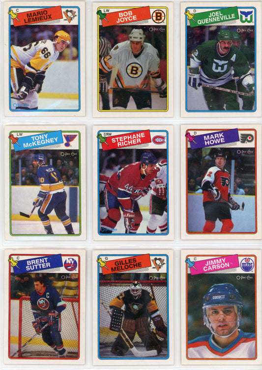 1988/89 OPC O-Pee-Chee Vintage Hockey Complete Set (264 Cards) Brett Hull Rookie