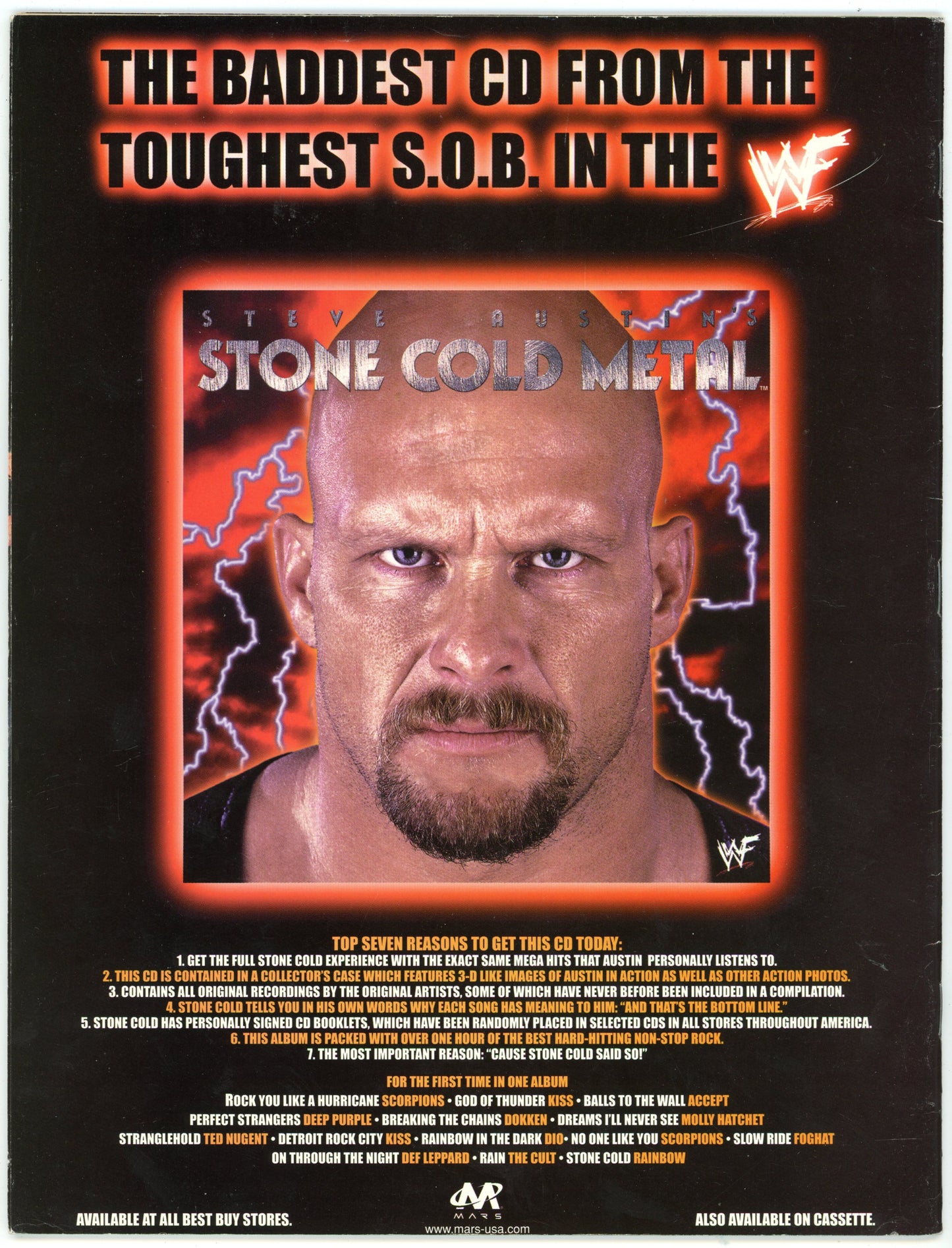 WWE Raw Vintage Wrestling Magazine (January 1999) X-Pac Cover