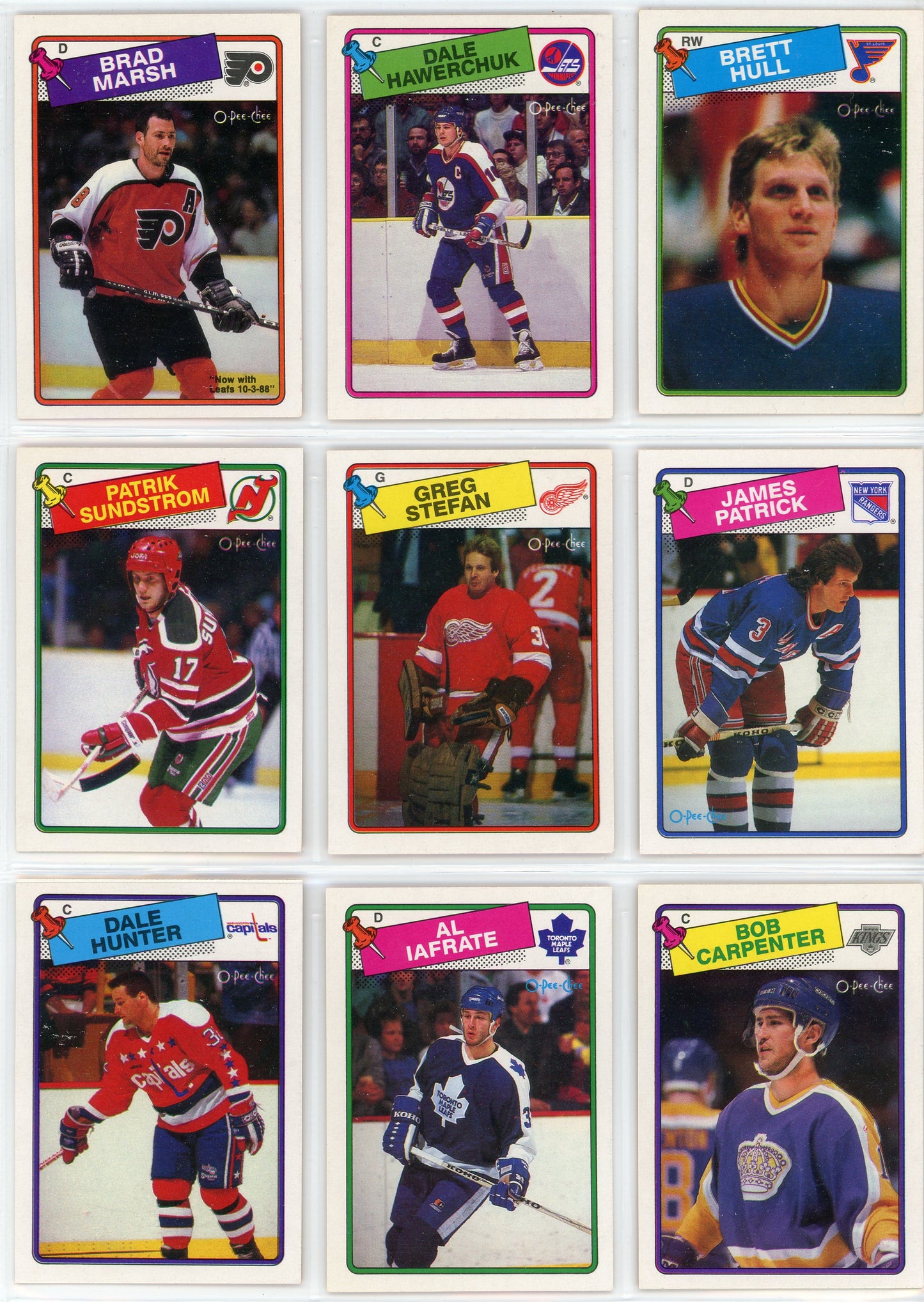 1988/89 OPC O-Pee-Chee Vintage Hockey Complete Set (264 Cards) Brett Hull Rookie
