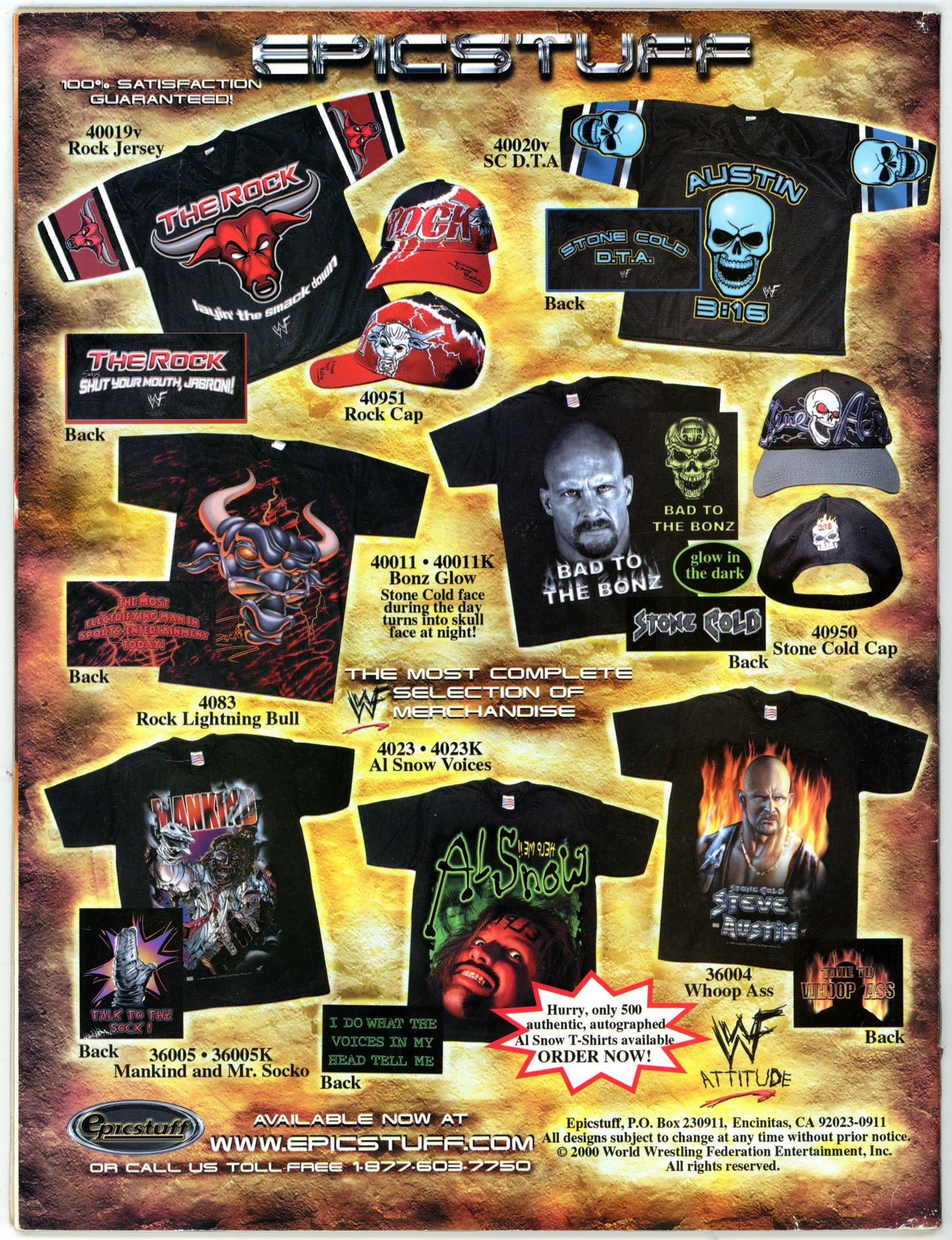 WWF WWE Raw Vintage Wrestling Magazine (April 2000) Droz Exclusive Interview