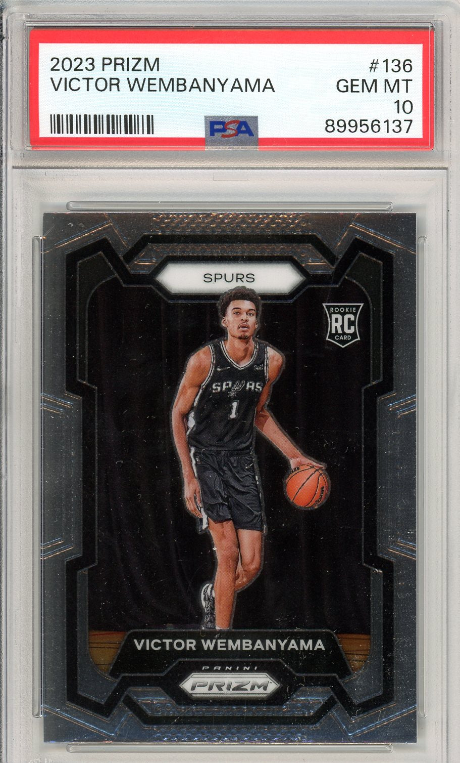 2023 Prizm Victor Wembanyama Graded Rookie Card #136 PSA 10