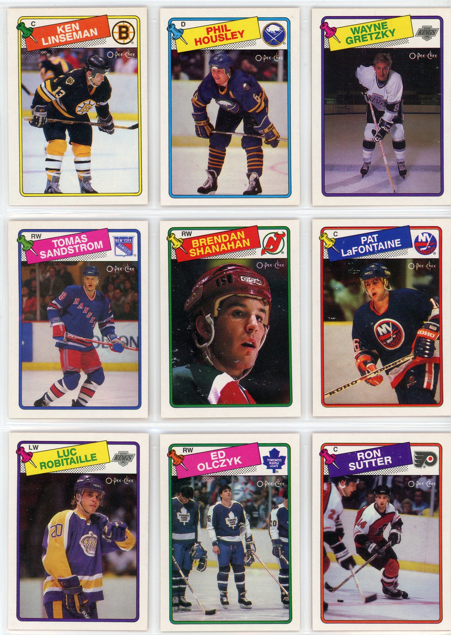1988/89 OPC O-Pee-Chee Vintage Hockey Complete Set (264 Cards) Brett Hull Rookie