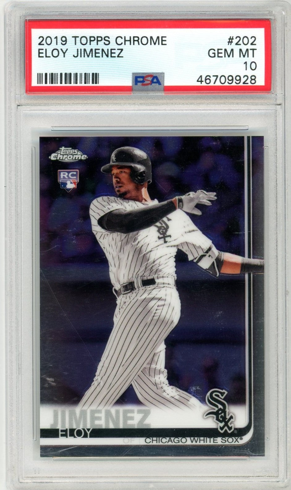 2019 Topps Chrome Eloy Jimenez Graded Card #202 PSA 10