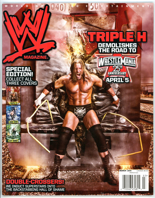 WWE Vintage Wrestling Magazine (March 2009) Triple H Cover