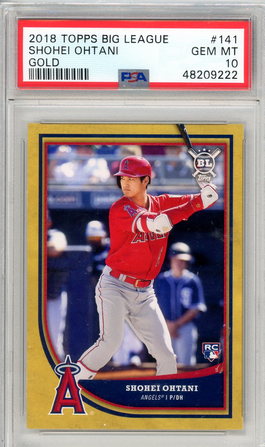 2018 Topps Big League Shohei Ohtani Graded Rookie Card #141 PSA 10