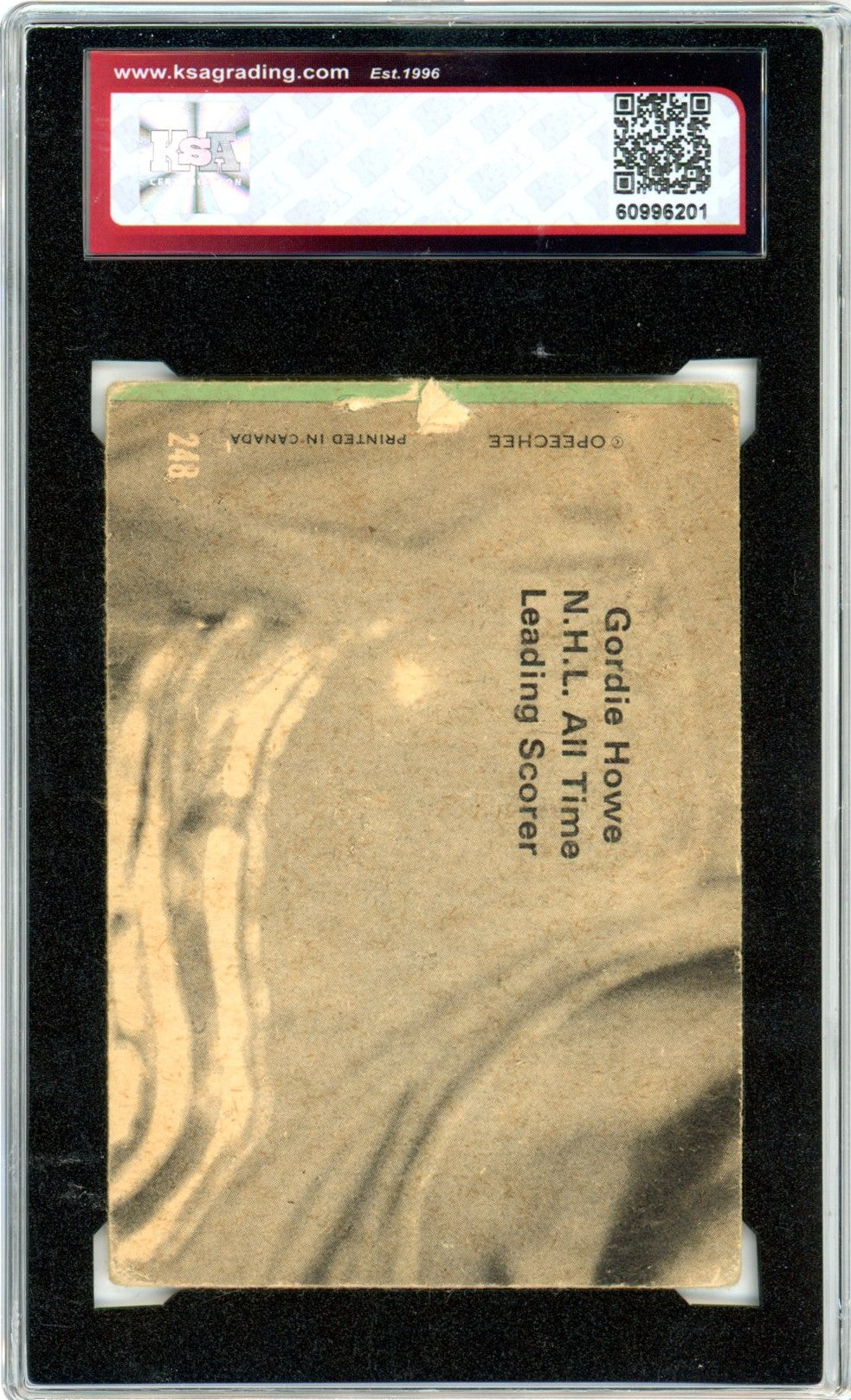 1970/71 OPC O-Pee-Chee Bobby Orr Graded Hockey Card #248 KSA 1