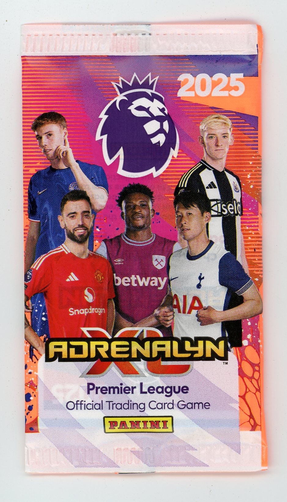 2025 Panini Adrenalyn XL Premier League Unopened Booster Pack (8 Soccer Cards)