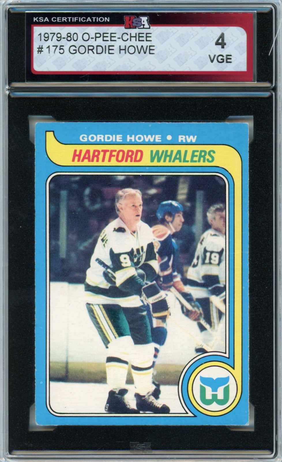 1979/80 OPC O-Pee-Chee Gordie Howe Graded Hockey Card #175 KSA 4