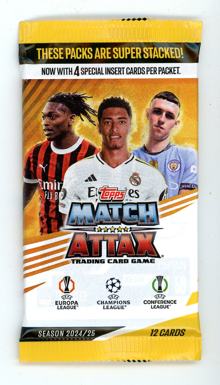 2024/25 Topps UEFA Match Attax  TCG Unopened Booster Pack (12 Soccer Cards)