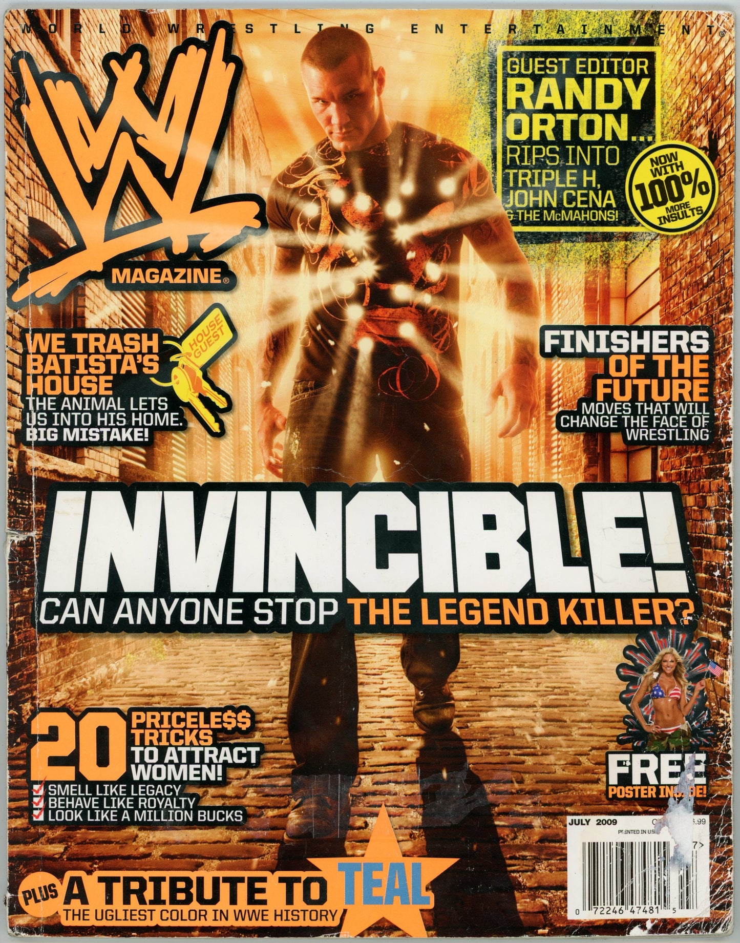 WWE Wrestling Magazine (July 2009) Randy Orton Cover - No Poster
