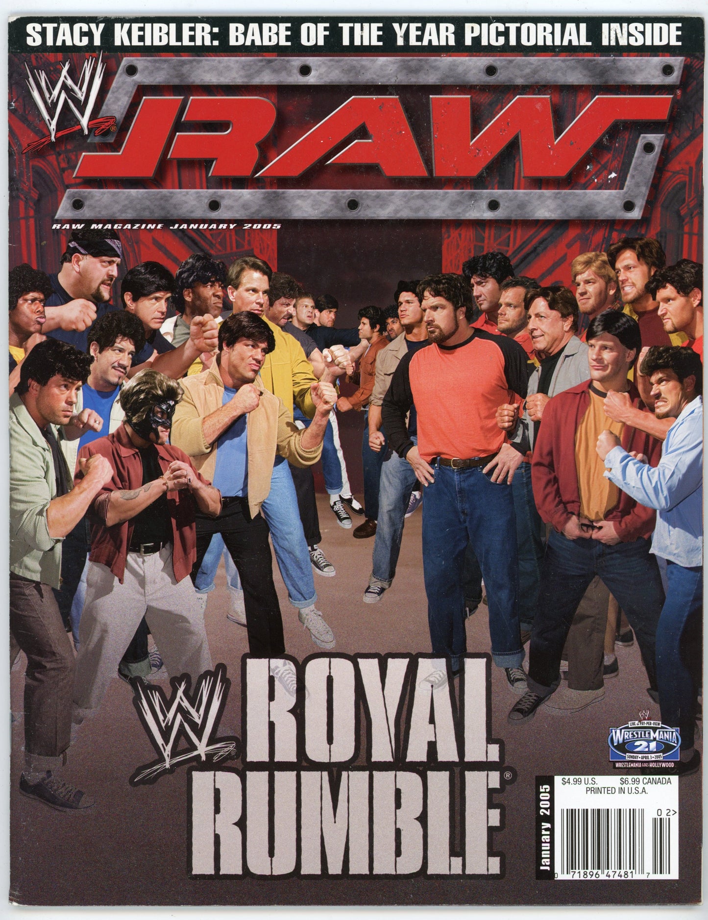 WWE Raw Vintage Wrestling Magazine (January 2005) Royal Rumble Issue