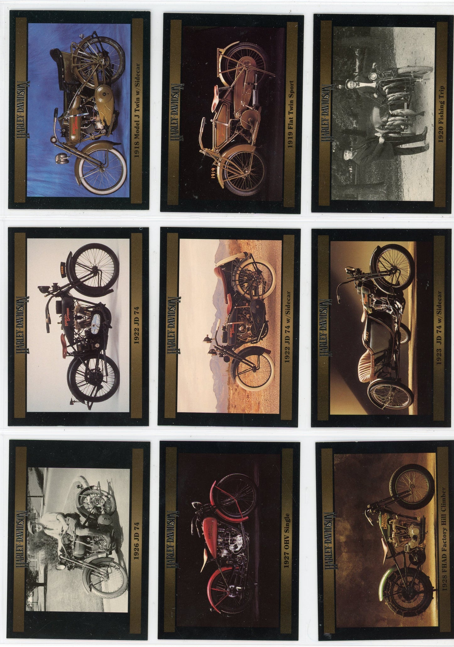 1992/93 Collect-A-Card Harley Davidson Series 2 Set (100 Cards)