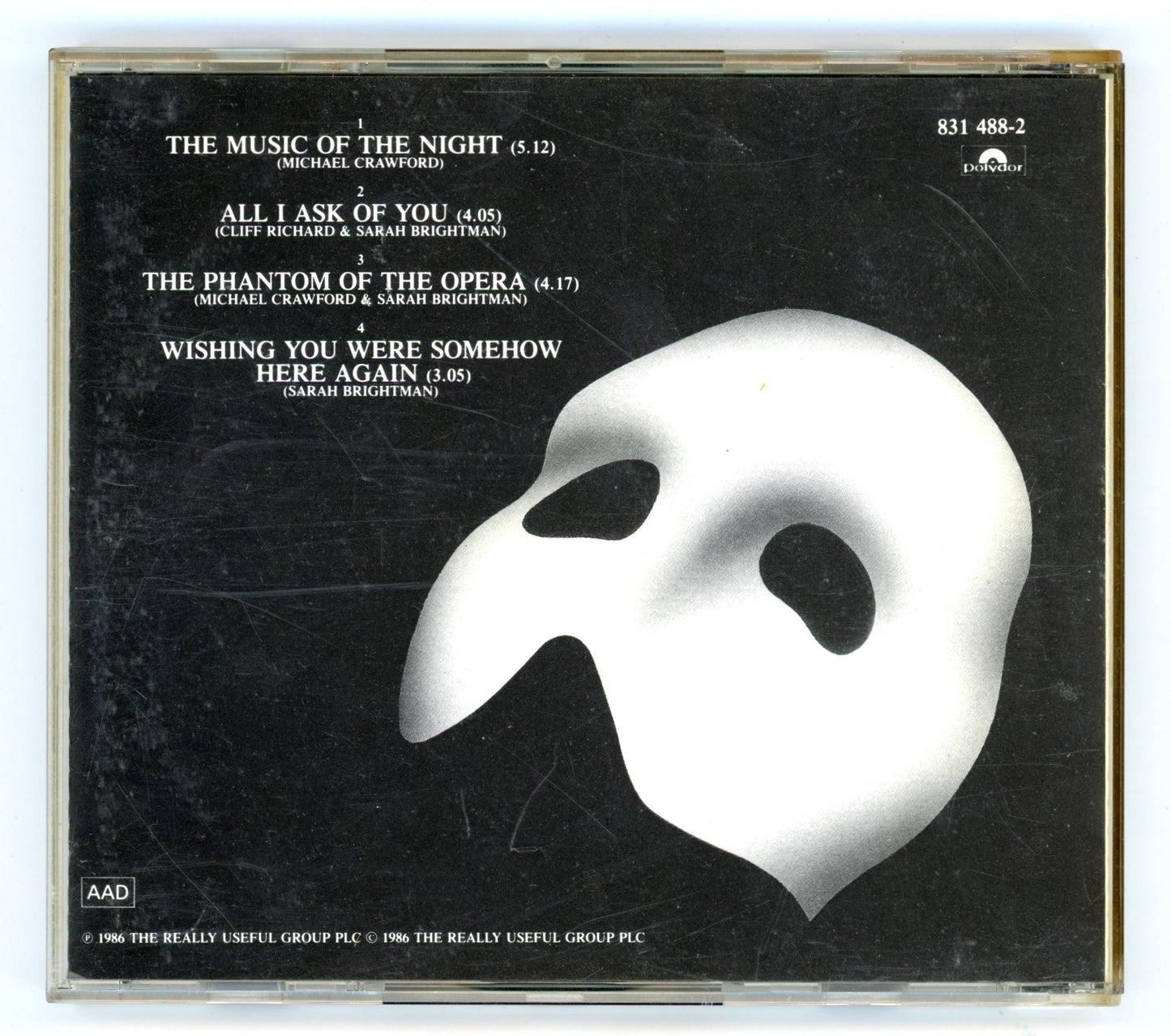 The Phantom of the Opera (1986) West End Musical Soundtrack Vintage CD
