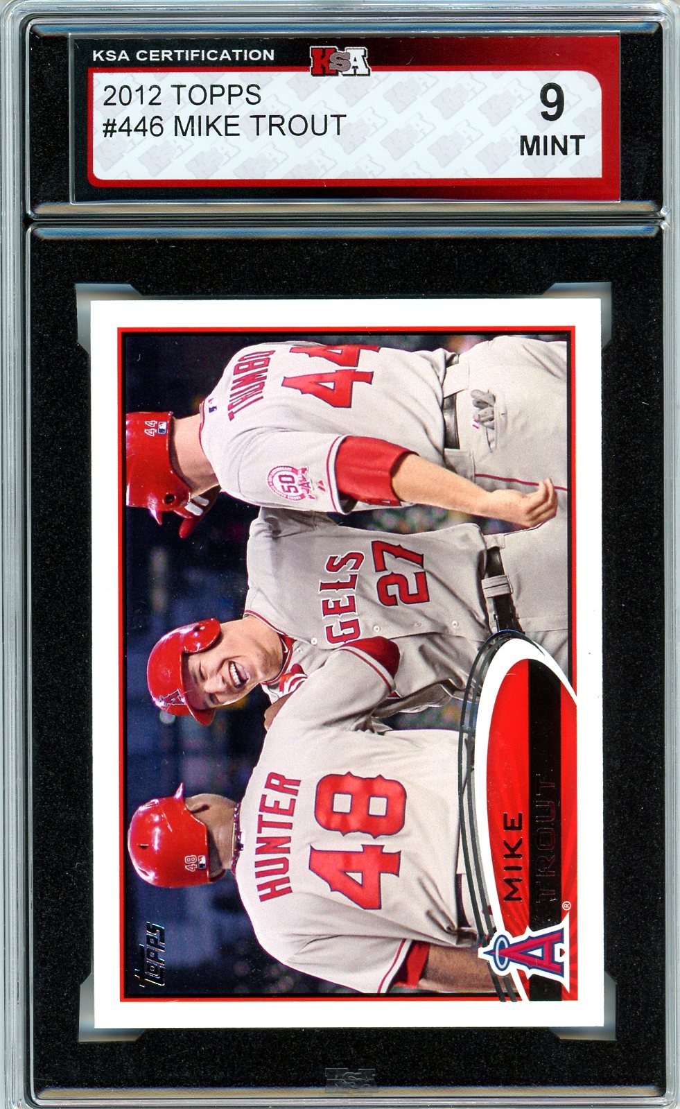 2012 Topps Mike Trout Graded Card #446 KSA 9