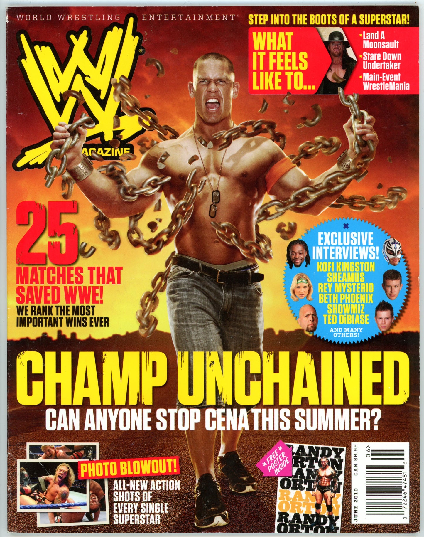 WWE Wrestling Magazine (June 2010) John Cena Cover