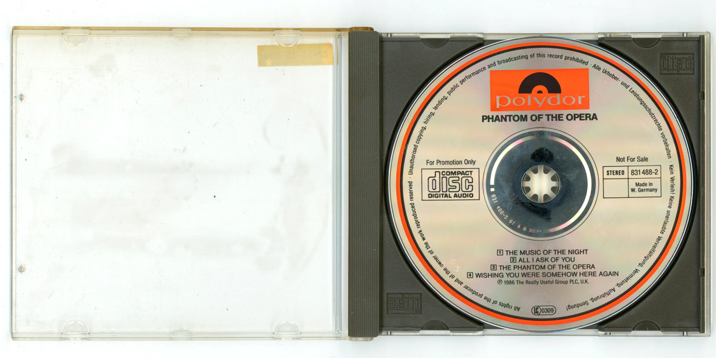 The Phantom of the Opera (1986) West End Musical Soundtrack Vintage CD