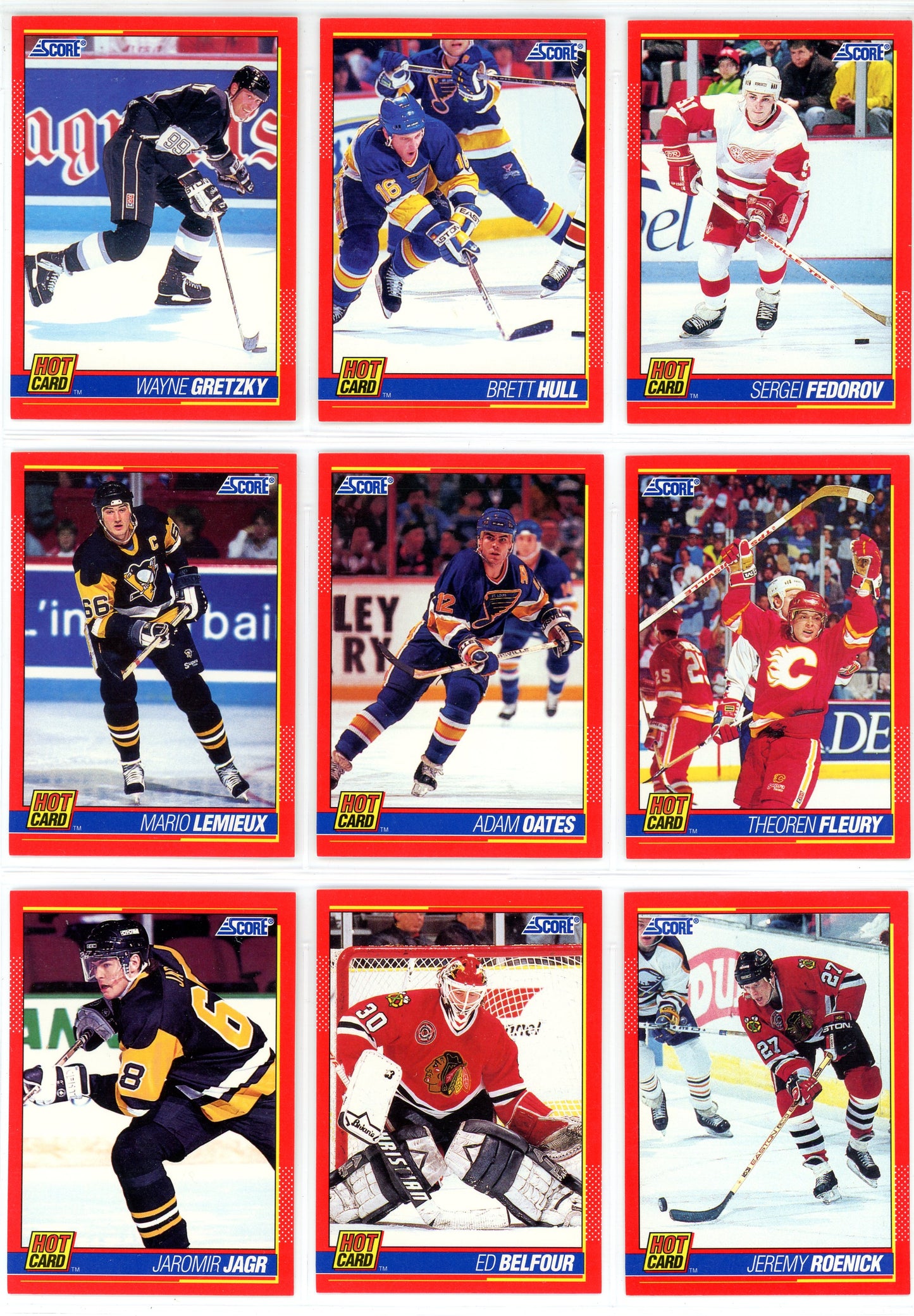 1991/92 Score Canadian Hockey Card Master Set (734 Cards) English Edition