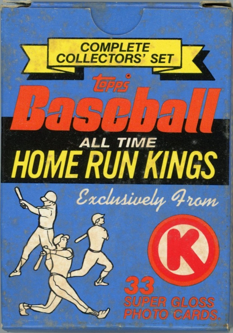 1985 Topps Ireland Baseball All Time Home Run Kings Complete Collectors' Card Set (33 Cards) Opened Circle K Exclusive