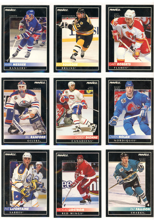 1992/93 Pinnacle Hockey Card Complete Set (420 Cards)