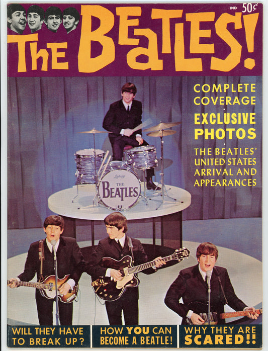 The Beatles Vintage Magazine Complete Coverage of New York Appearance 1963 Rare!