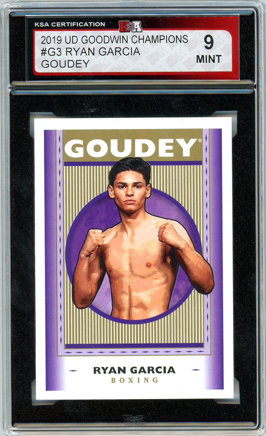 2019 Upper Deck Goodwin Champion Ryan Garcia Goudey Graded Card #G3 KSA 9