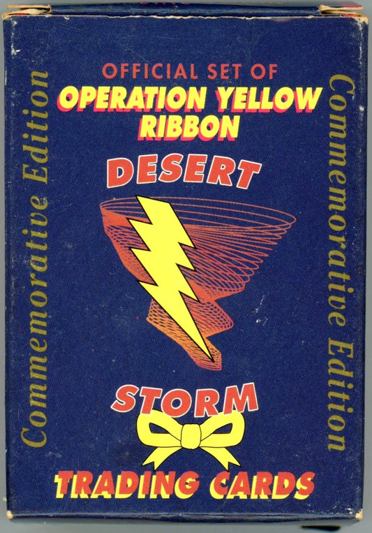 1991 Operation Yellow Ribbon Desert Storm Commemorative Edition Complete Trading Card Set (60 Cards) Opened