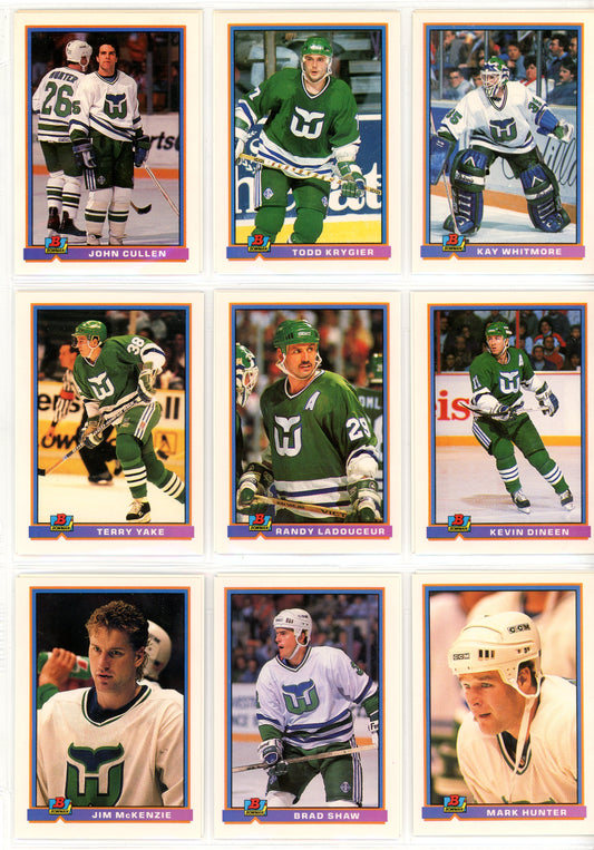 1991/92 Topps Bowman Hockey Card Complete Set (429 Cards)