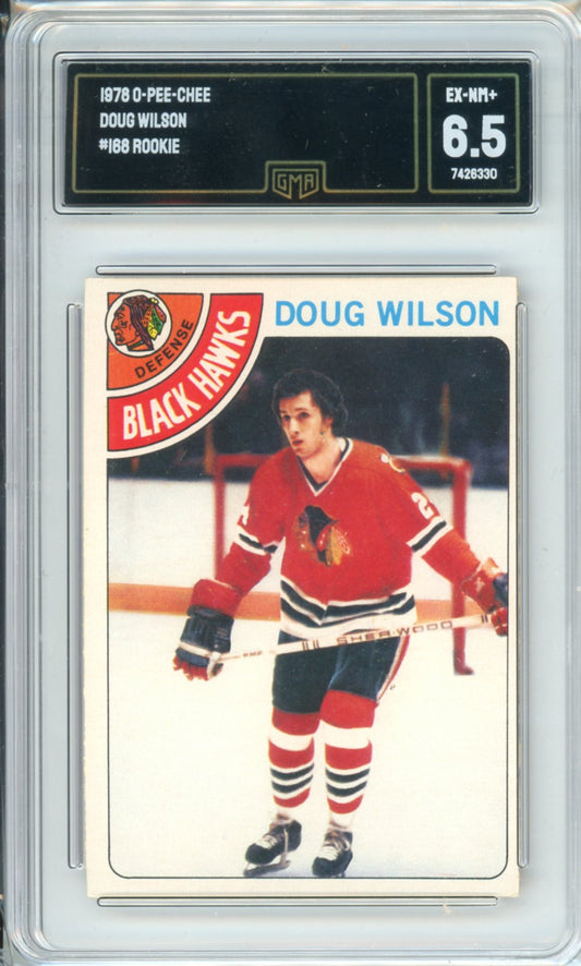 1978 OPC Doug Wilson #168 Graded Rookie Card GMA 6.5