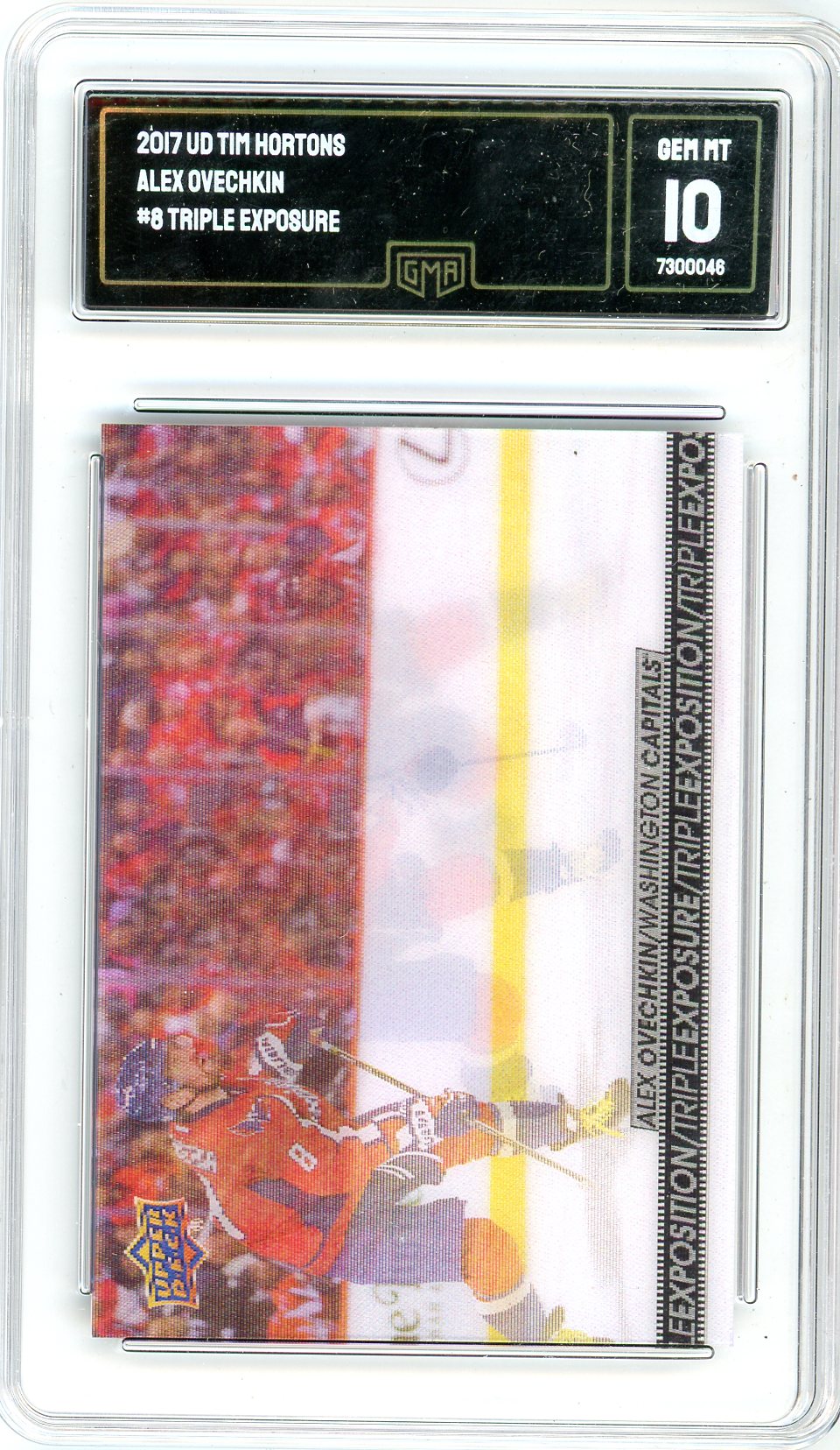 2017 Upper Deck Tim Hortons Alex Ovechkin Graded Card #8 GMA 10