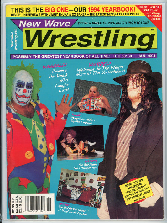 New Wave Wrestling Vintage Magazine (January, 1994) The Undertaker