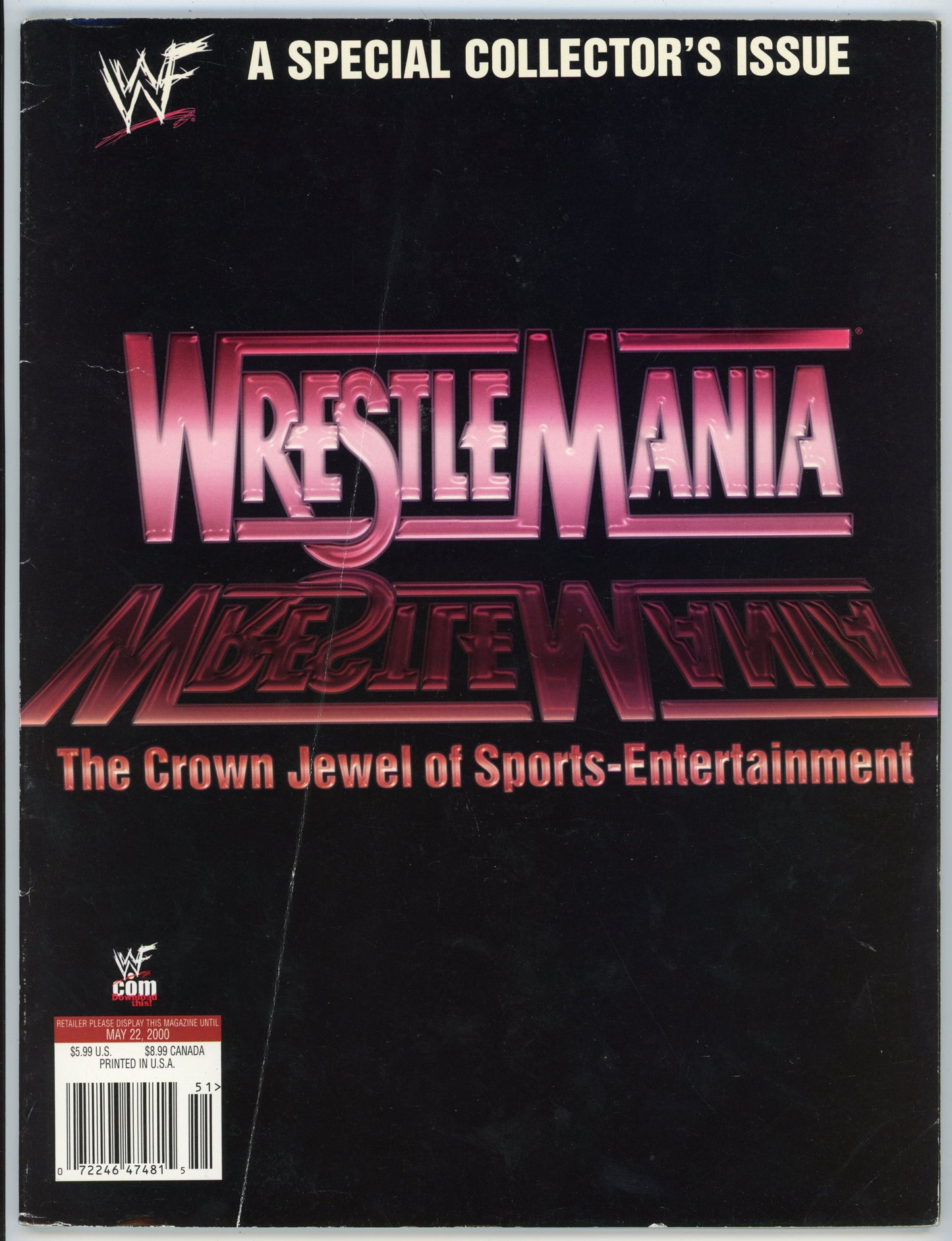 WWF WWE Wrestlemania Vintage Wrestling Magazine (2000) Special Collector's Issue