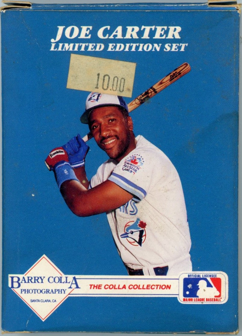 1991 Barry Colla Joe Carter Limited Edition Baseball Card Complete Set (12 Cards) Opened