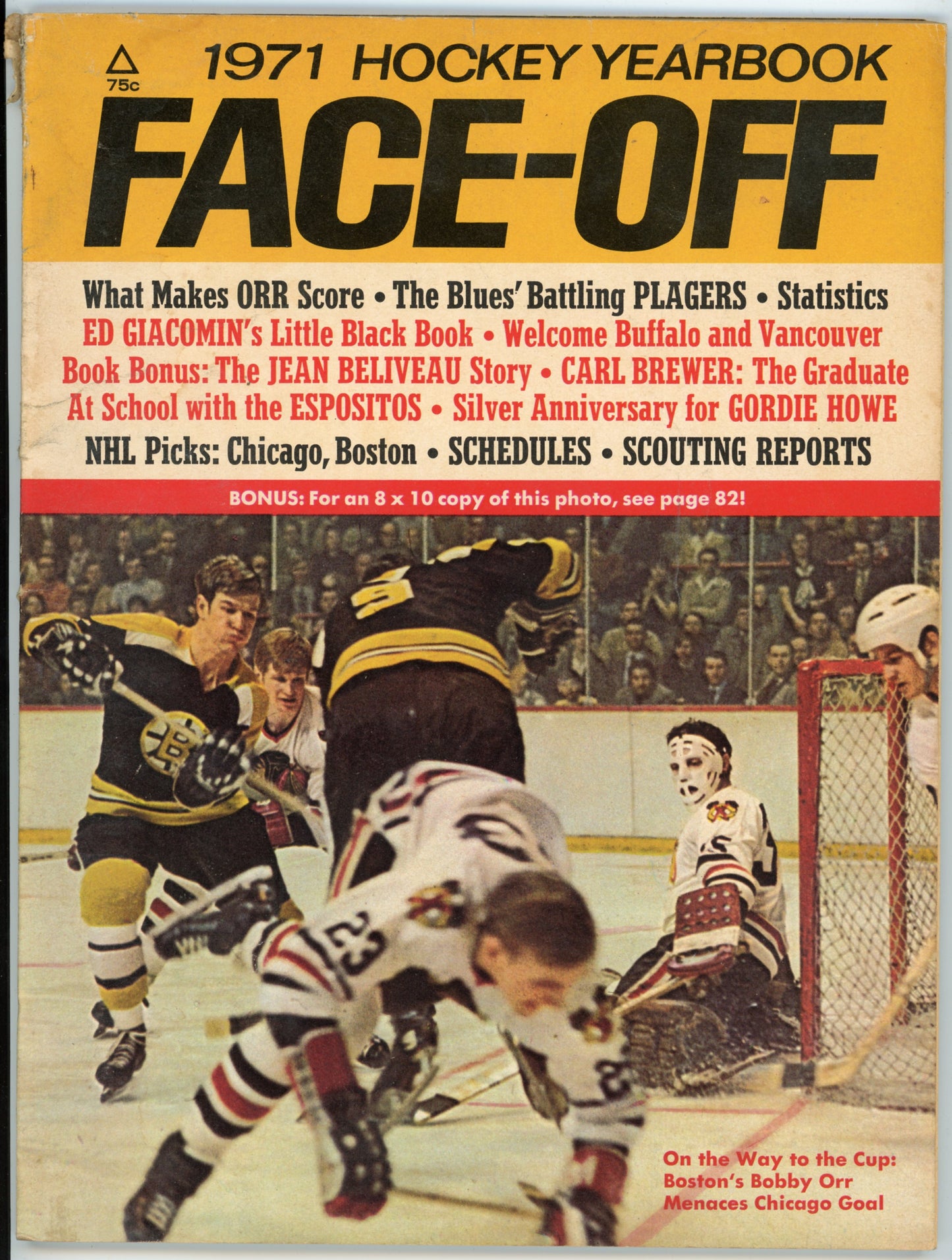 1971 Face-Off Hockey Yearbook Bobby Orr Extremely Rare!