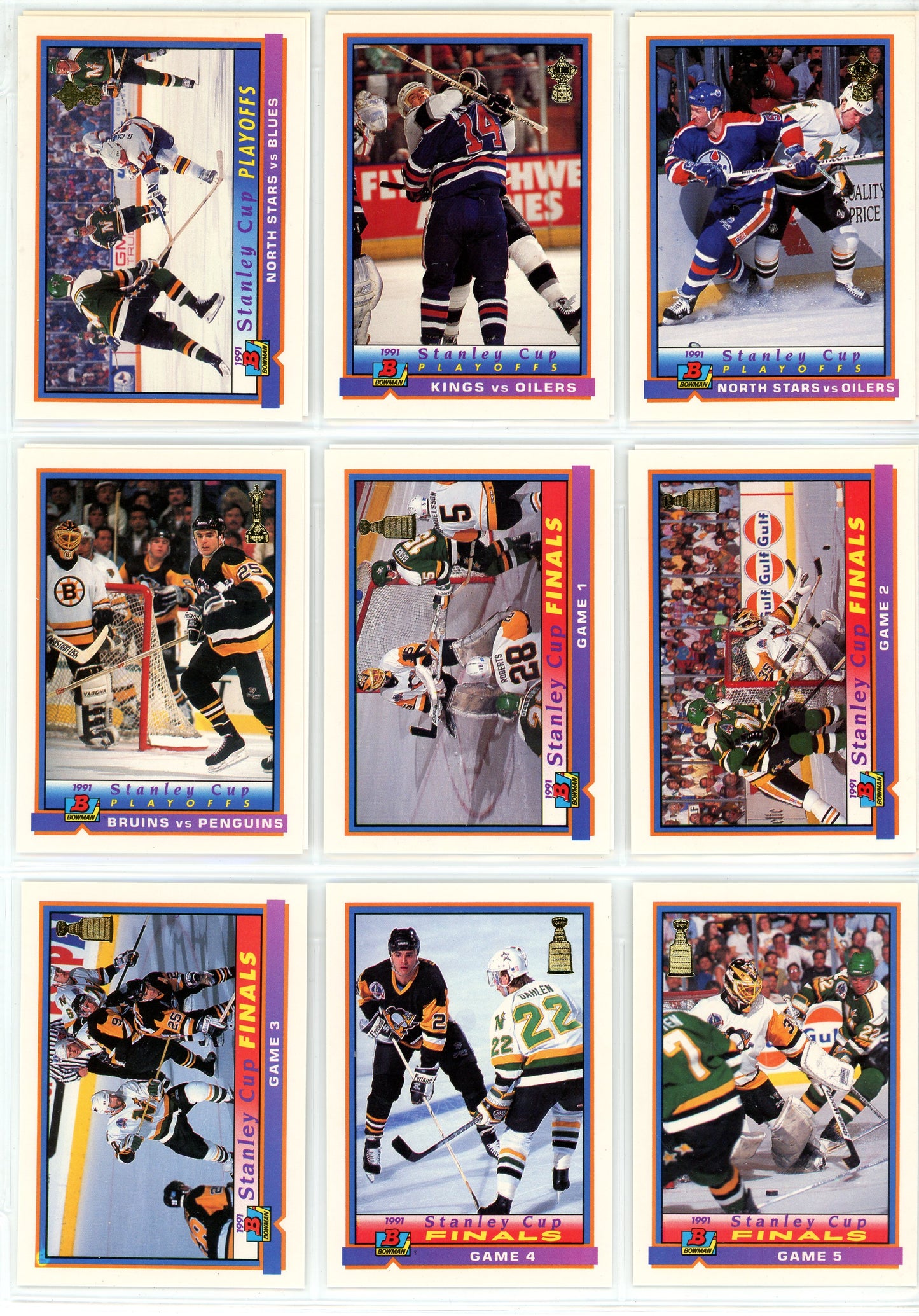 1991/92 Topps Bowman Hockey Card Complete Set (429 Cards)