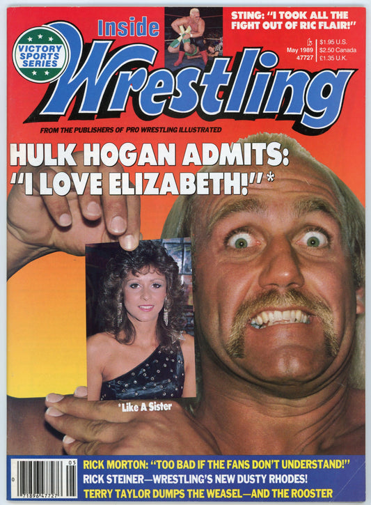 Inside Wrestling Vintage Wrestling Magazine (May 1989) Hulk Hogan Cover
