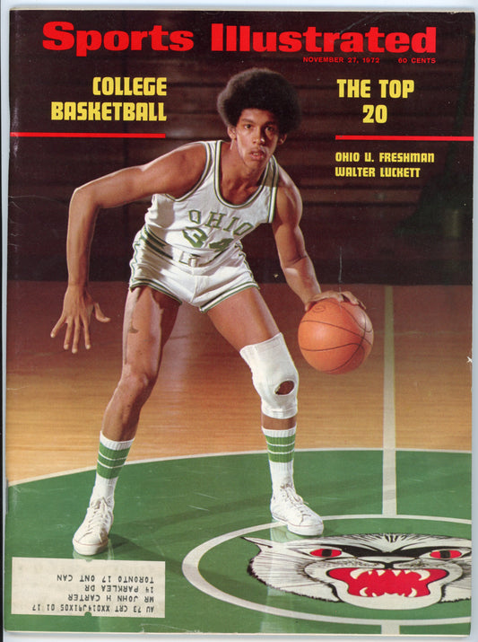 Vintage Sports Illustrated Magazine (November, 1972) College Basketball