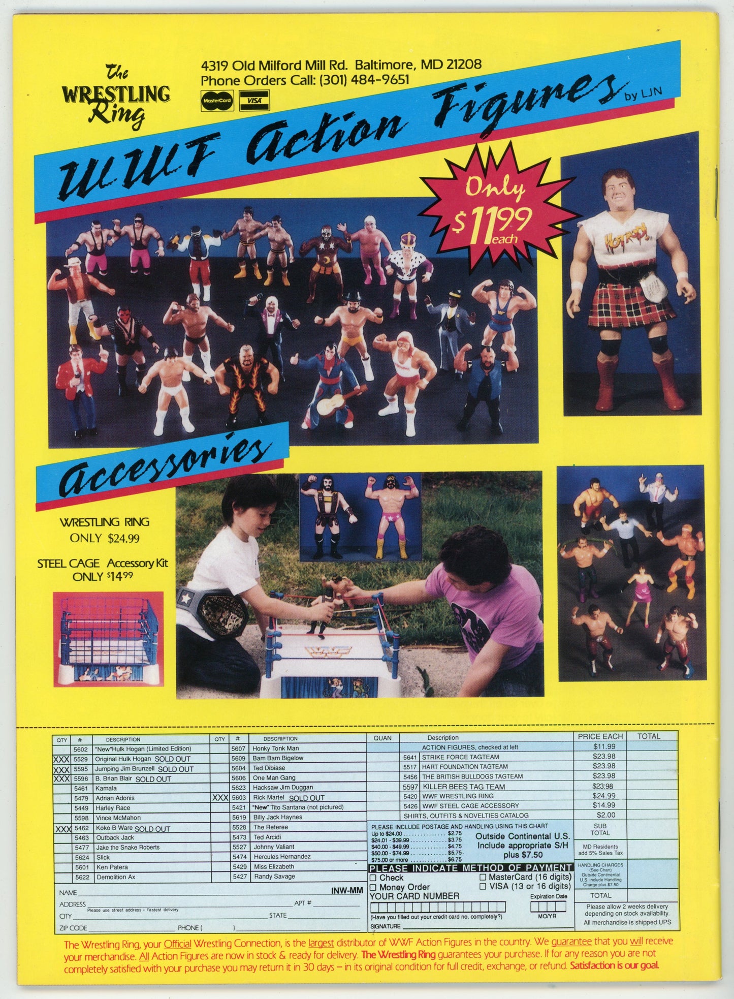 Inside Wrestling Vintage Wrestling Magazine (May 1989) Hulk Hogan Cover