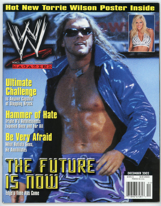 WWF WWE Vintage Wrestling Magazine (December 2002) Edge Cover