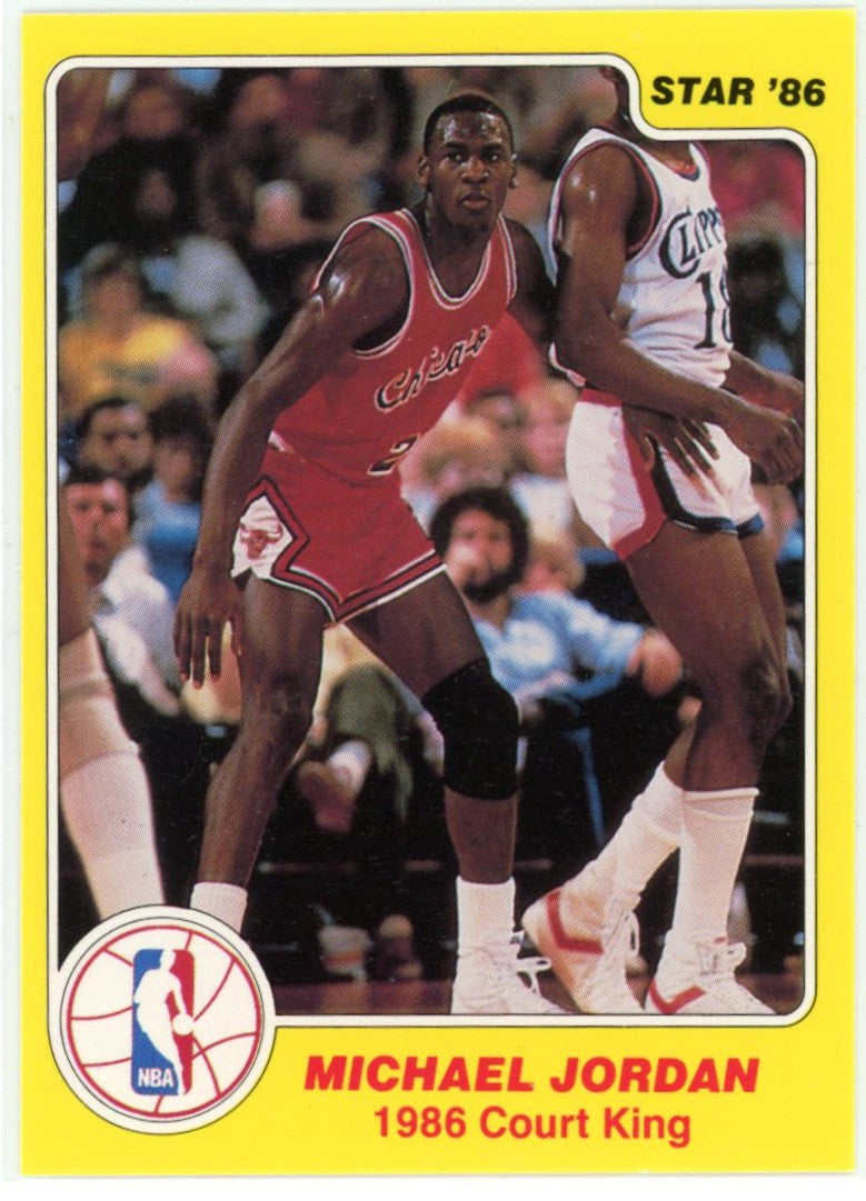 1986 Star Company Court Kings Basketball Complete Set. (33 Cards) EX/NMT Michael Jordan Rookie