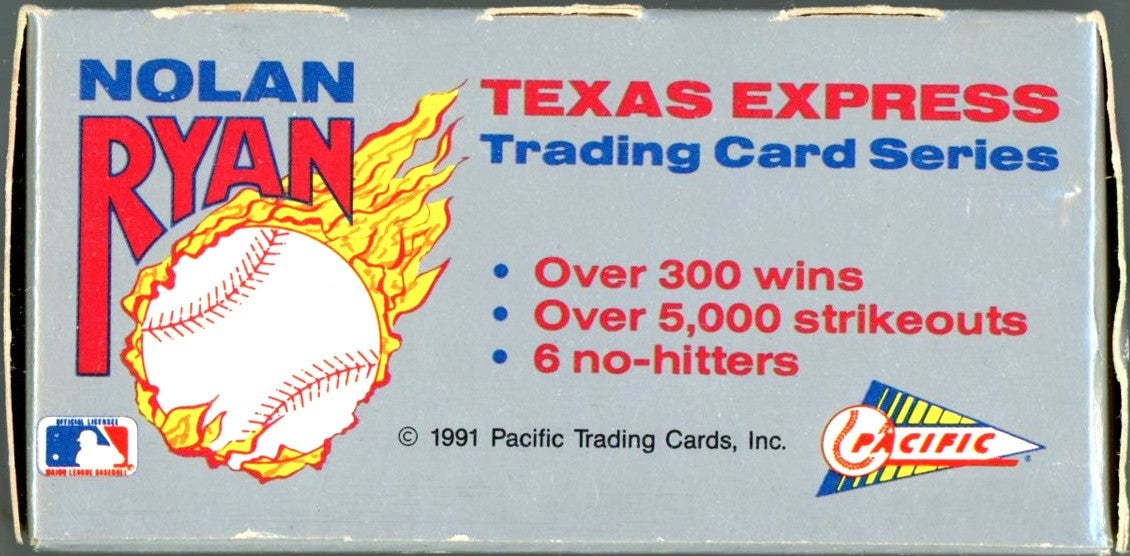 1991 Pacific Nolan Ryan Texas Express Baseball Card Complete Collector Set (110 Cards) Opened