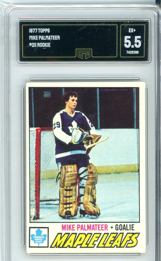 1977 Topps Mike Palmateer #211 Graded Rookie Card GMA 5.5