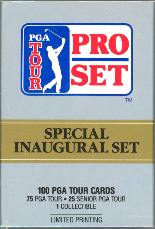 1990 Pro Set PGA Tour Golf Card Complete Special Inaugural Set (100 Cards) Opened