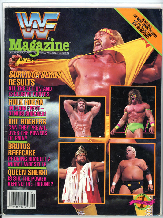 WWF Magazine Vintage Wrestling Magazine (February, 1990) Survivor Series Results